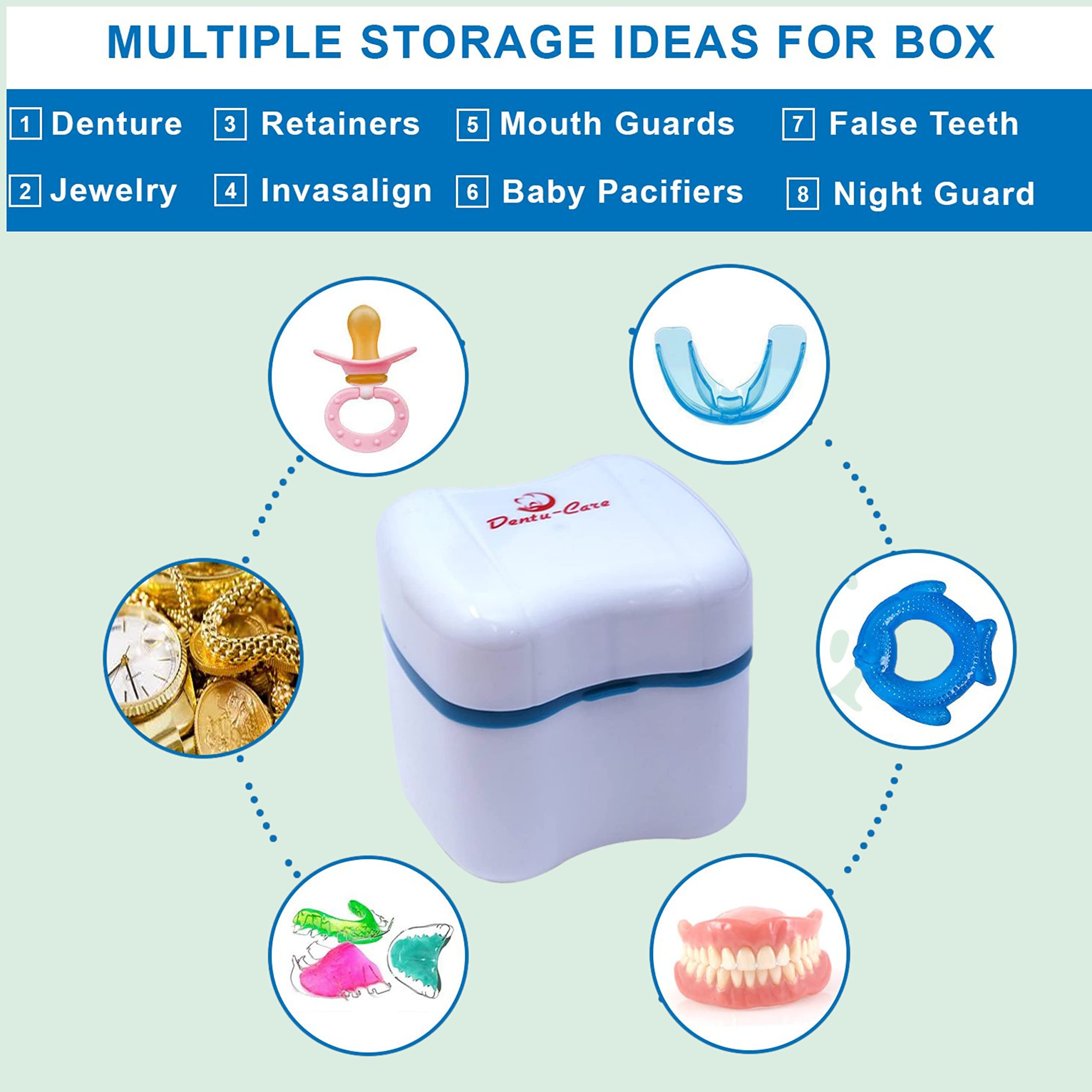 Giftable denture care kit suitable for seniors and athletes