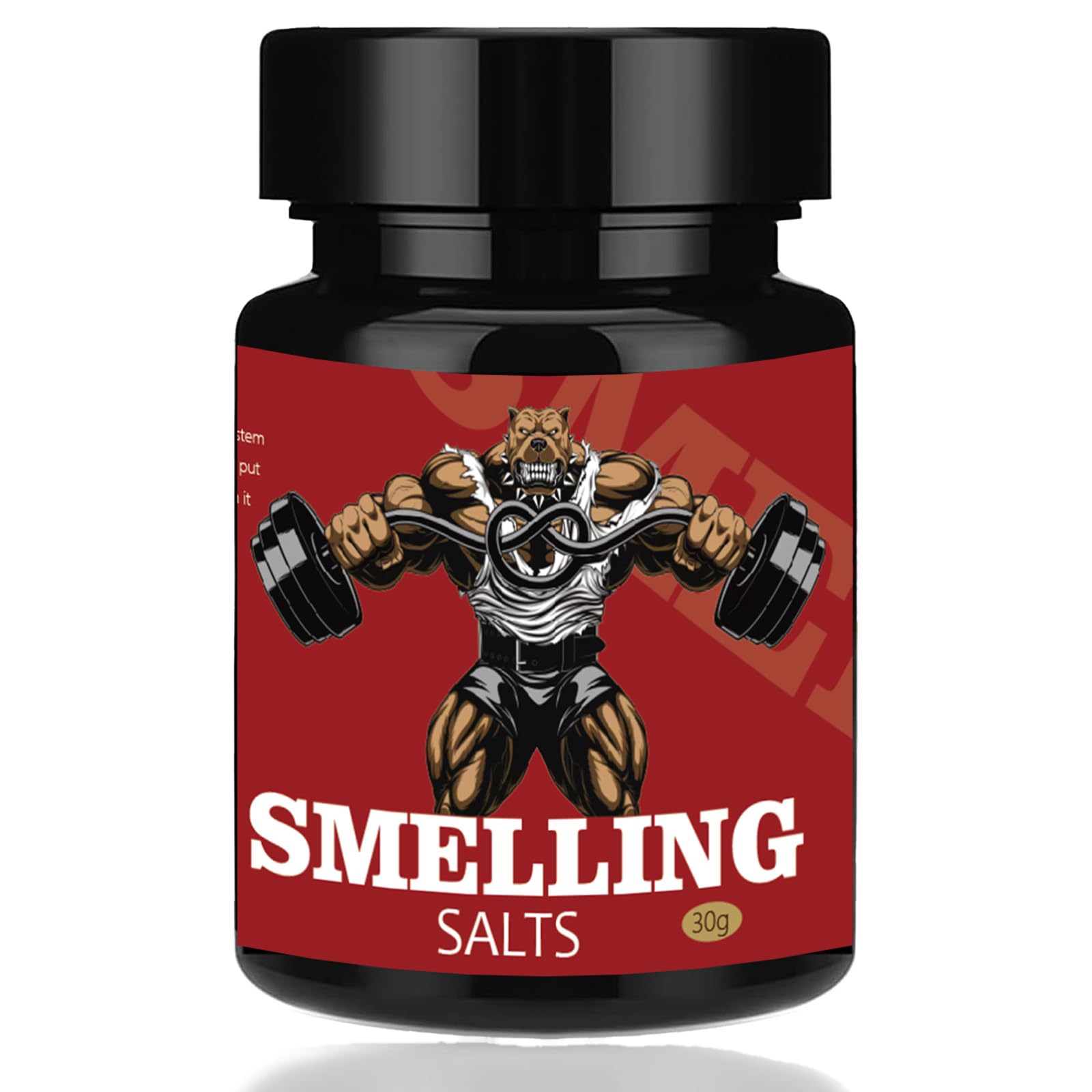 GIHNJSI Powerlifter smelling salts bottle enables quick energy boost before workouts.