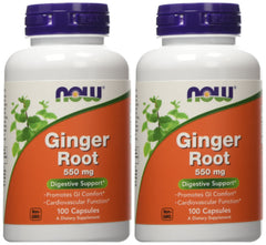 Ginger Root 550mg bottle close-up