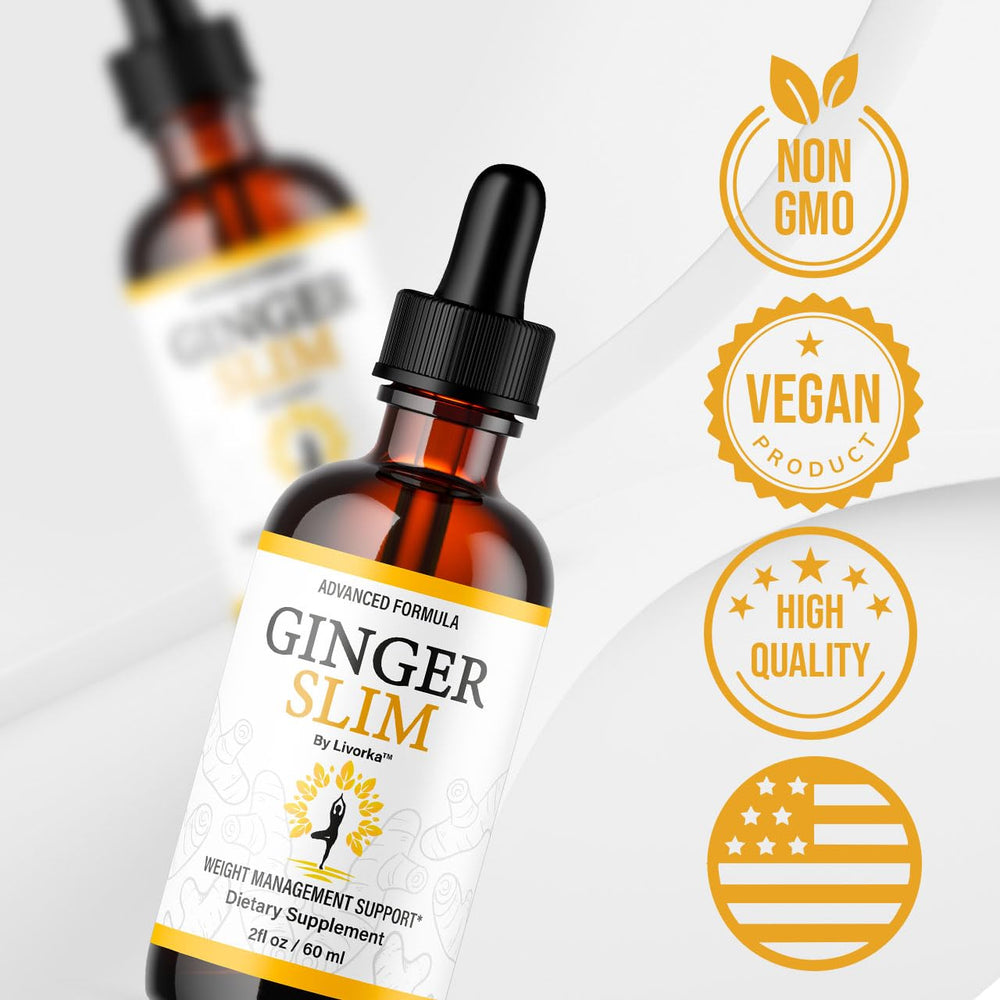 Ginger Slim Drops ingredients on label
