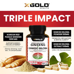 Ginkgo Biloba leaf powder 100mg ingredient