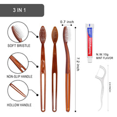 Bulk Gisdo disposable toothbrushes with toothpaste and floss