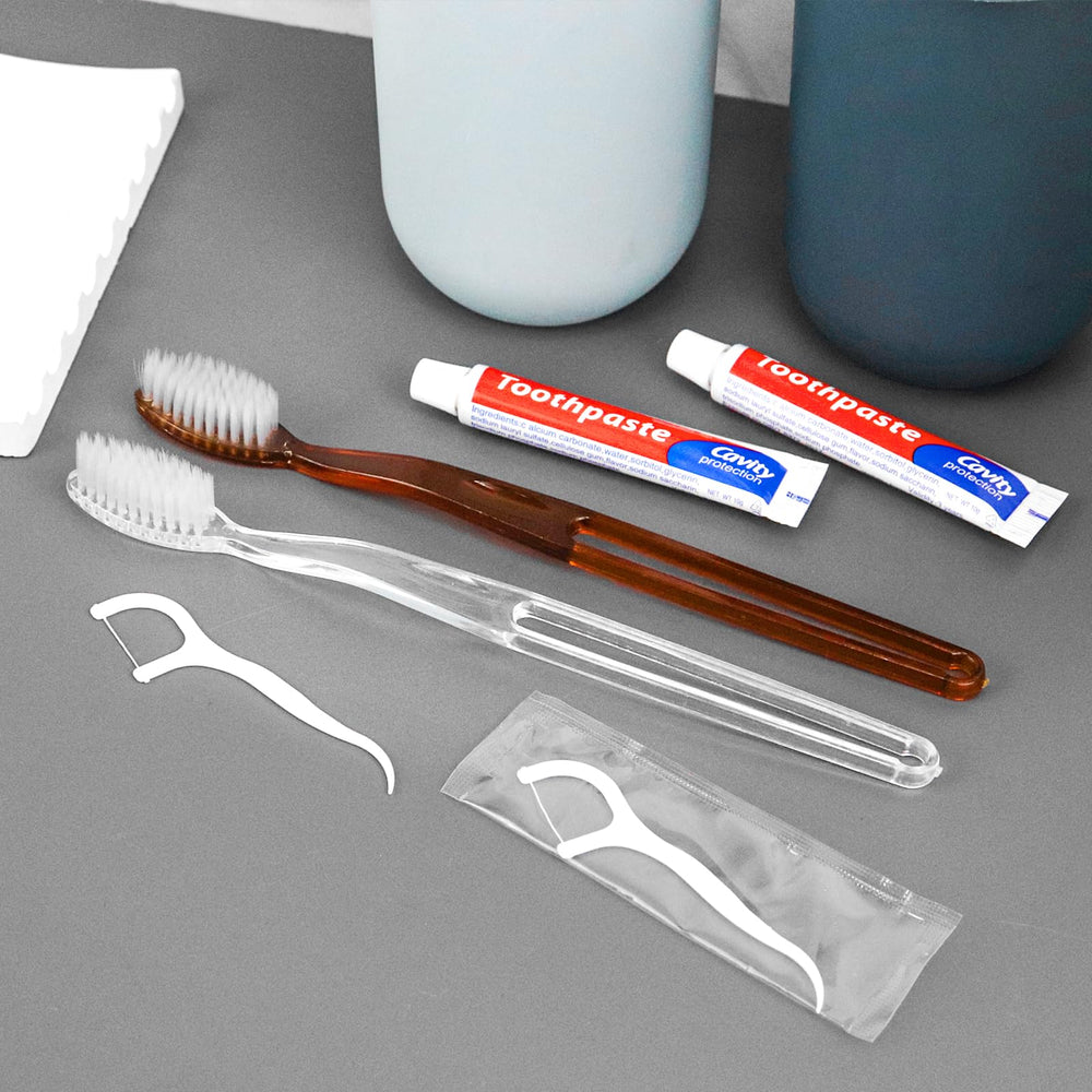 Dental floss picks included in Gisdo 3-in-1 kit