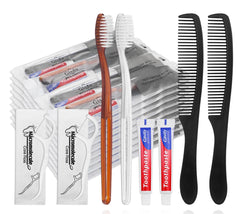 Gisdo 50-piece disposable toothbrushes with toothpaste bundle
