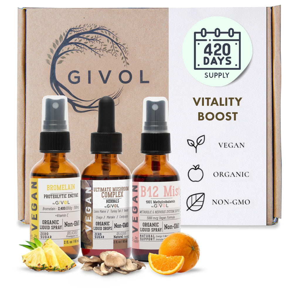 GIVOL Vitality Boost Bundle Liquid Spray bottle front label