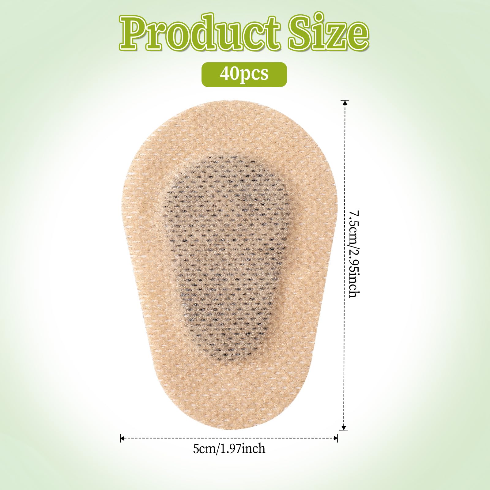 Breathable non-woven fabric eye patch close-up
