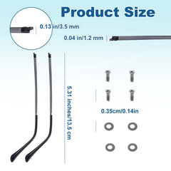 Replacement eyeglass arms with screws and accessories