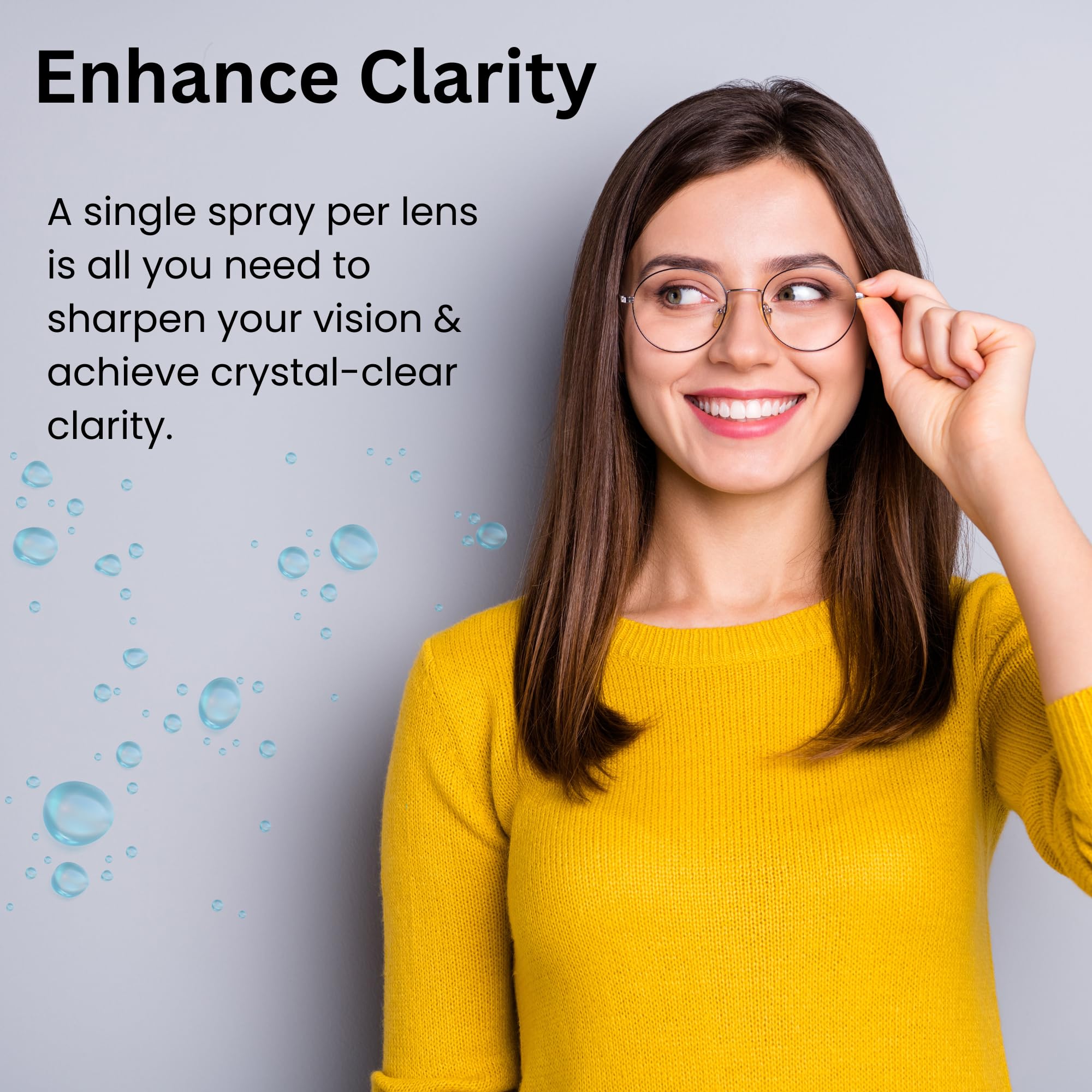 Anti-static dust-repellent surface on lenses