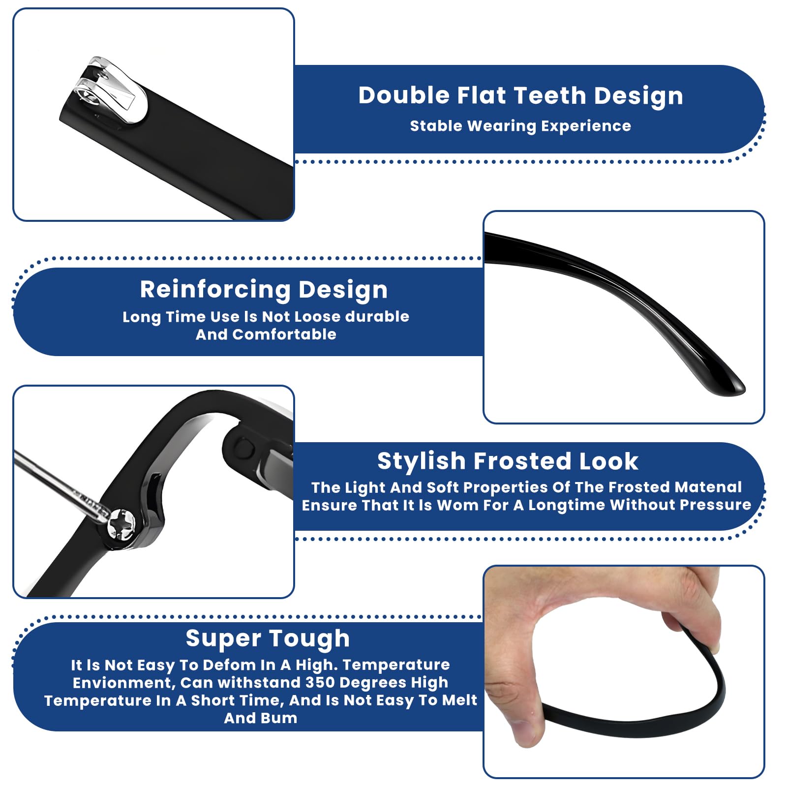 Screws and washers for glasses repair