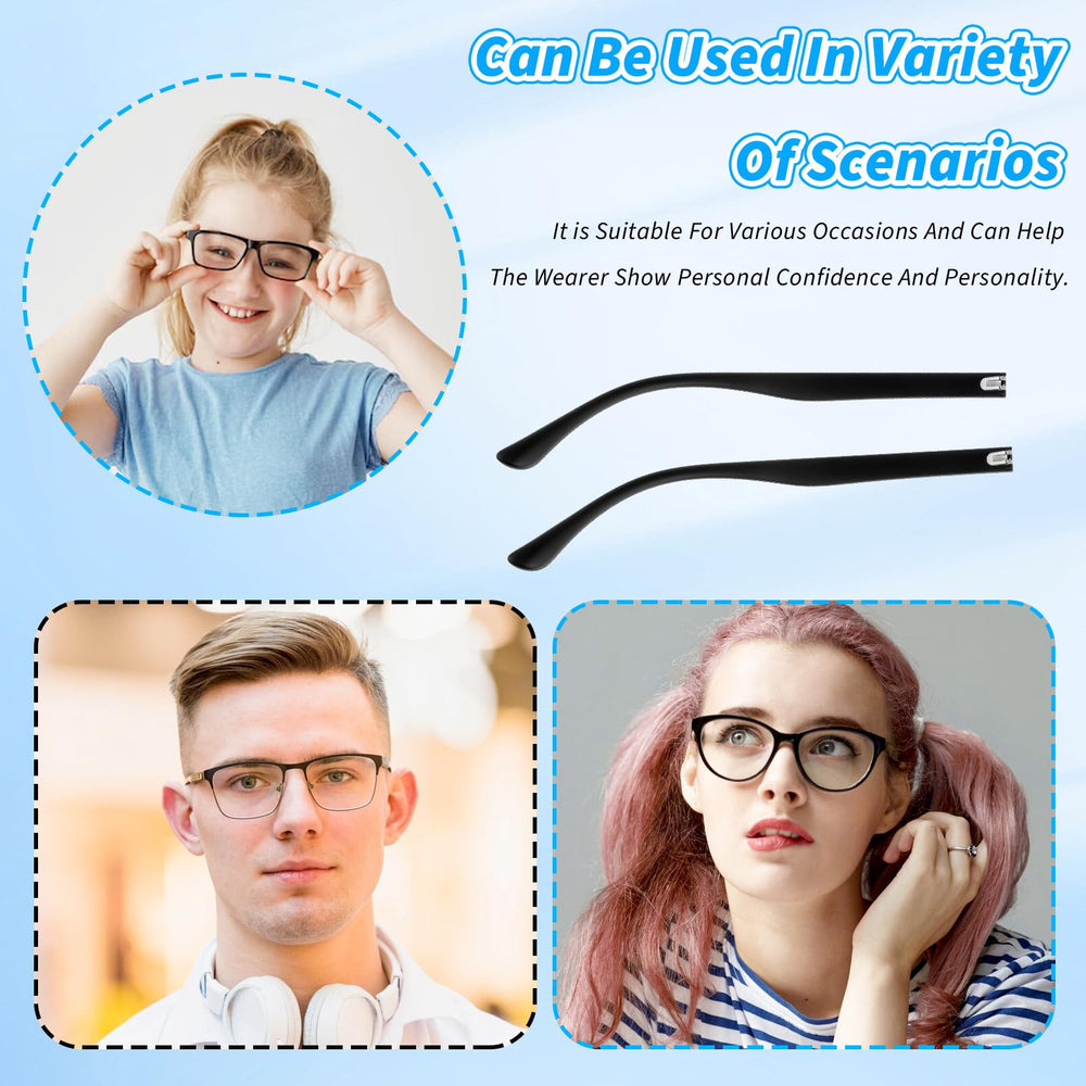 All components laid out for the glasses arm replacement kit