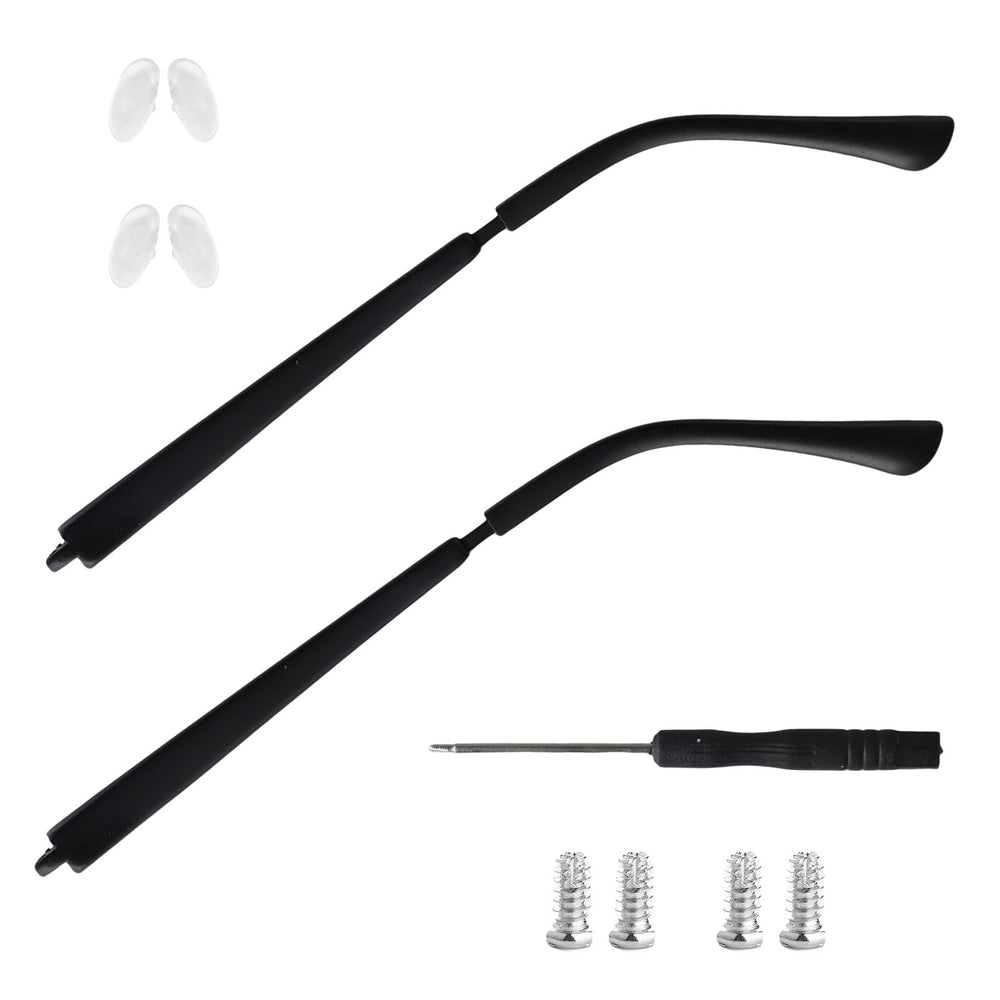 Temples for glasses replacement arm in matte black