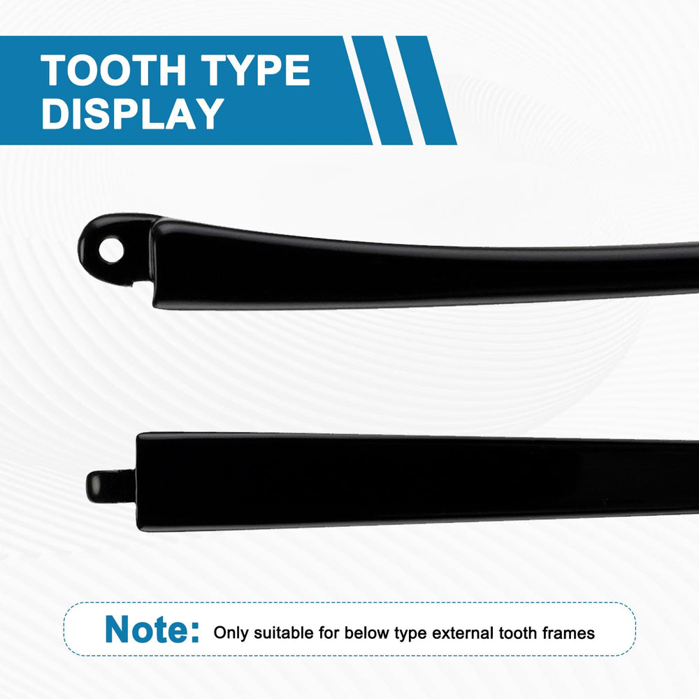 Temples replacement arm made from TR90 material in matte black