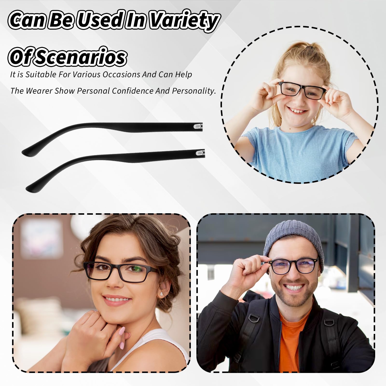 Nose pads included for comfortable wear