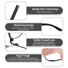 Screwdrivers, screws, washers and nose pads included with arms