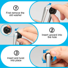 Eyeglass cleaner kit contents inside plastic box
