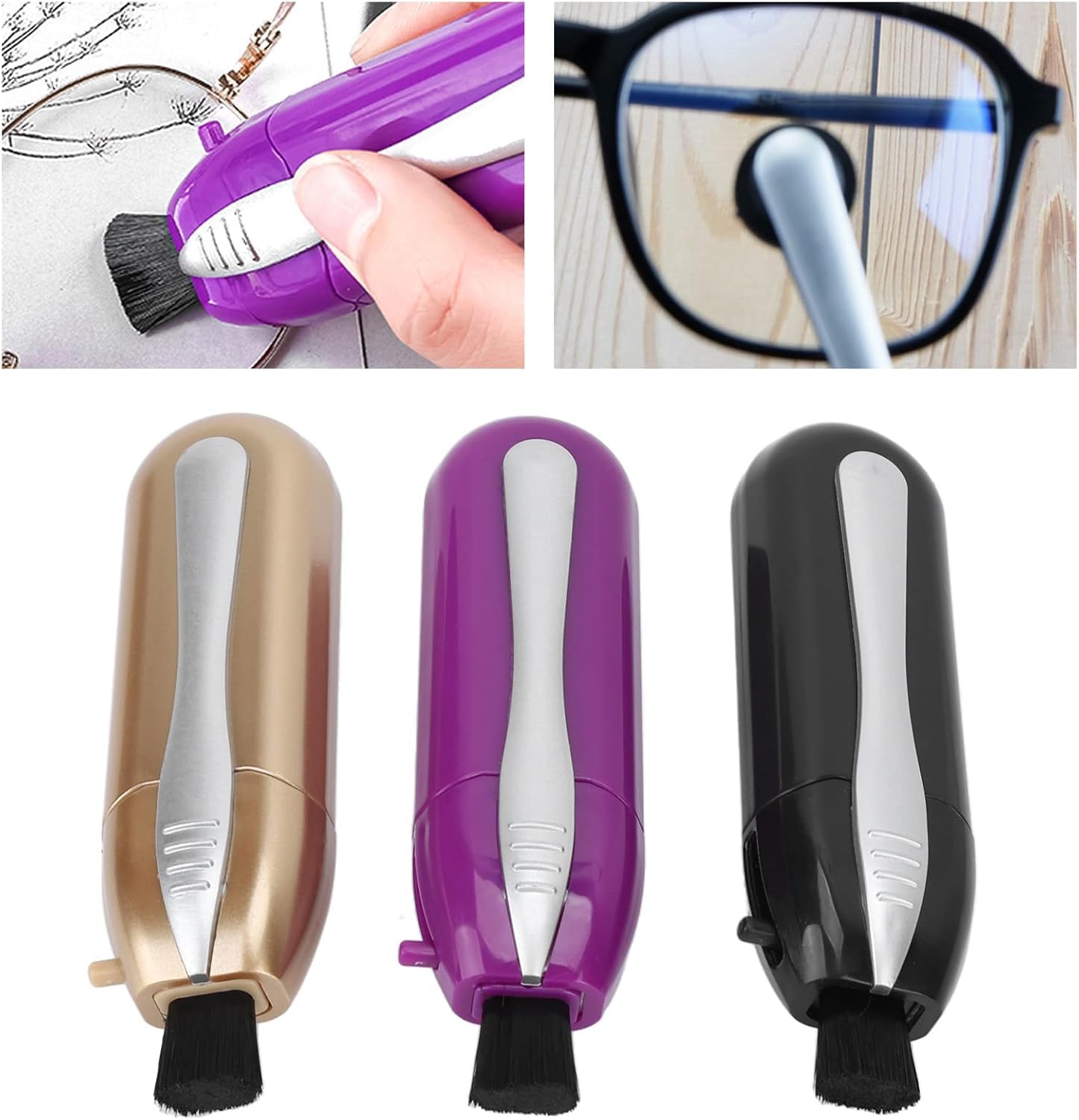 Packaging and usage of the 3-pack glasses cleaning kit