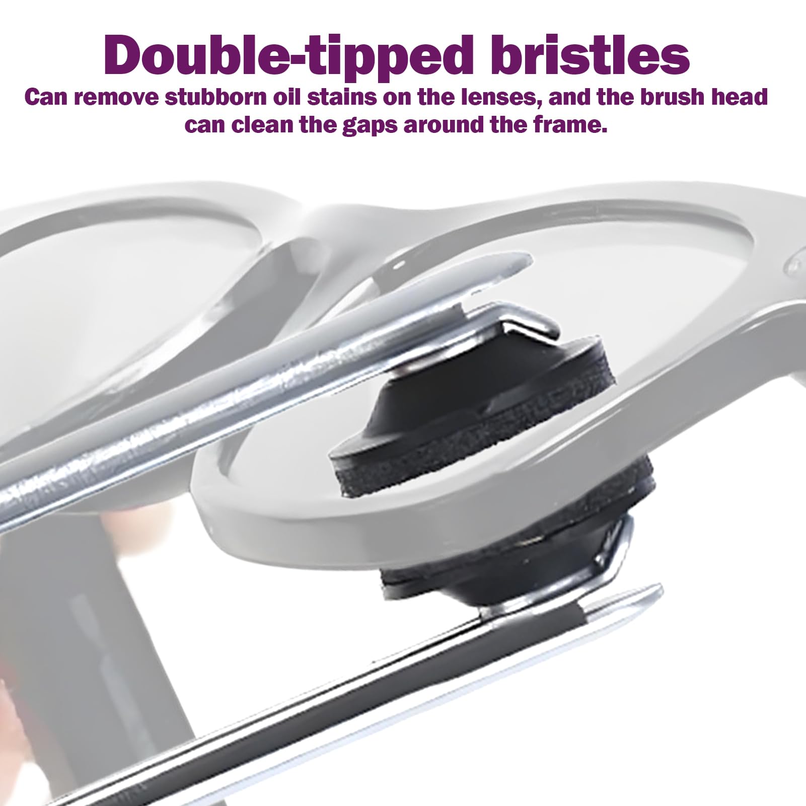 Compact portable glasses cleaner tool tucked in a pocket