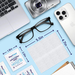 Glasses and sunglasses cleaning wipes
