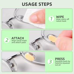 Eyeglasses being cleaned with microfiber cloth