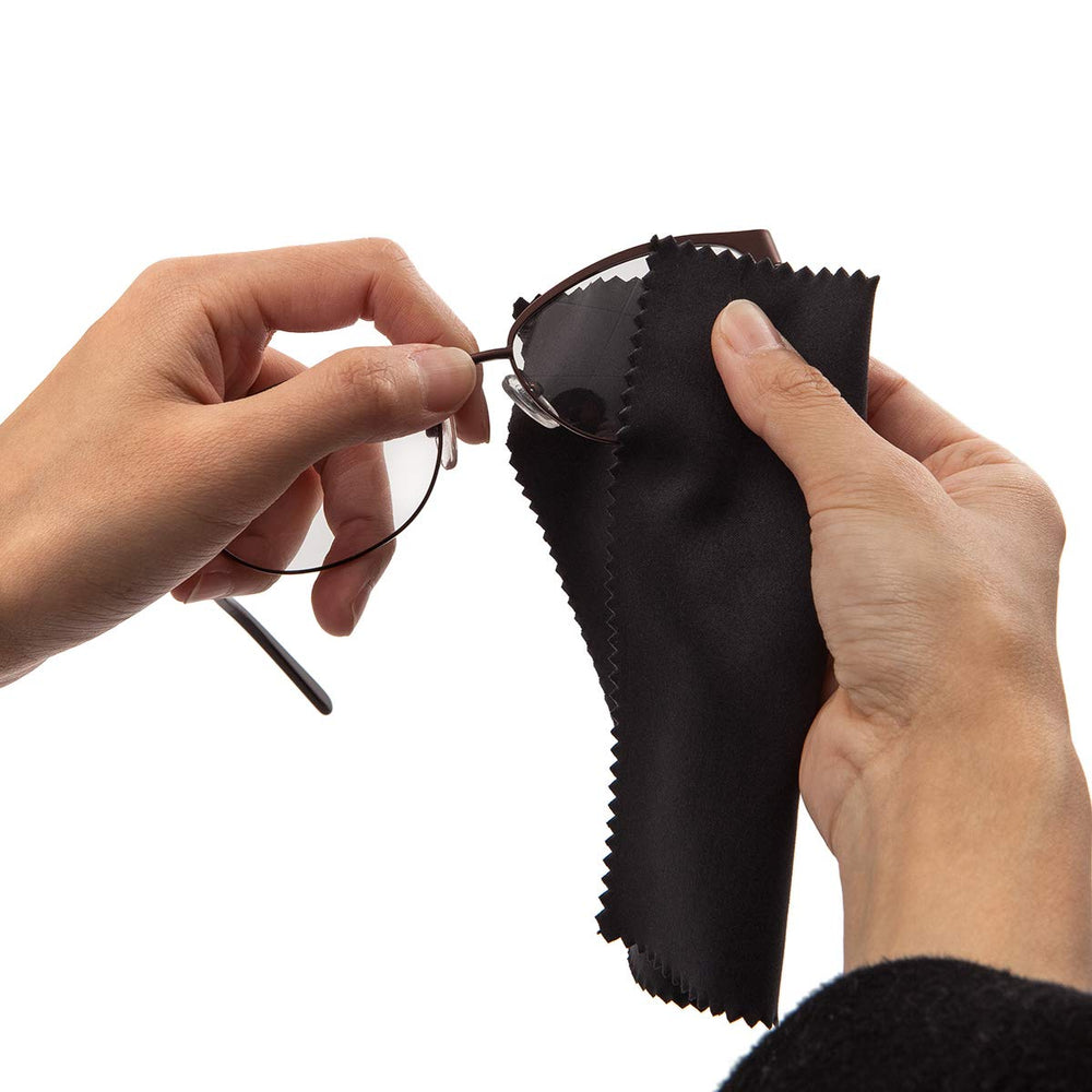 Microfiber cloth used to wipe smartphones and tablets