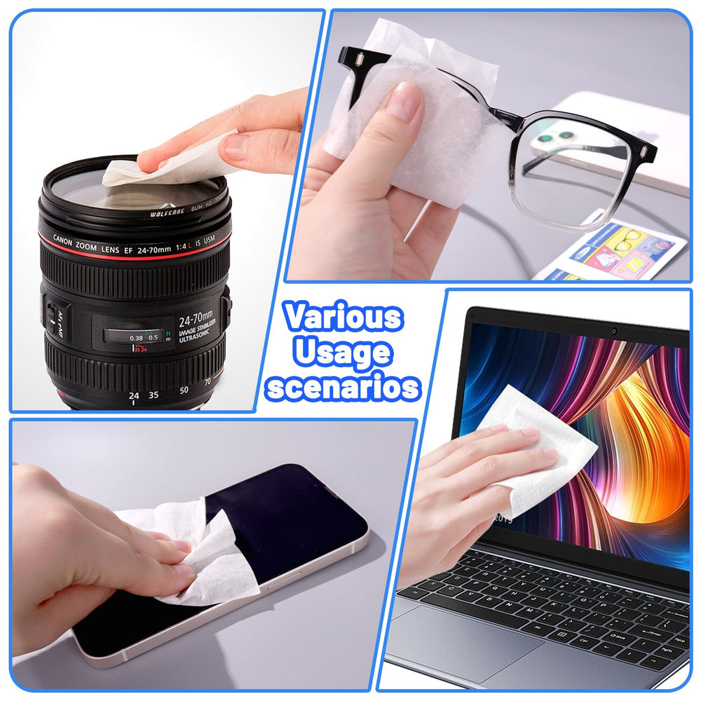 Cleaning a camera lens with lens wipes