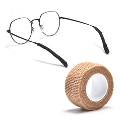 DIY Glasses Ear Cushion Grips wrapped around temple end
