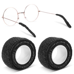 Black glasses ear cushion bandage product close-up
