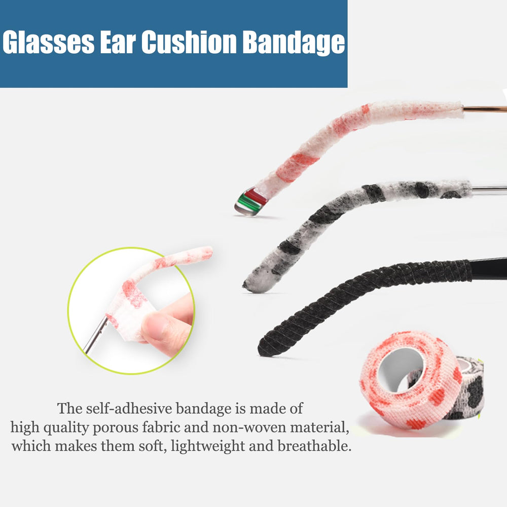 Breathable porous fabric used for glasses ear cushions