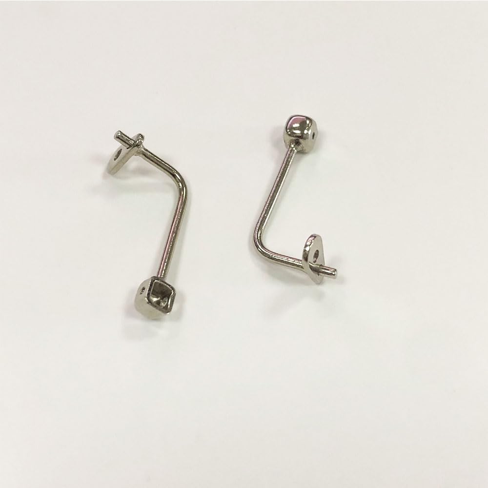 Glasses frame with replacement nose pad arms installed