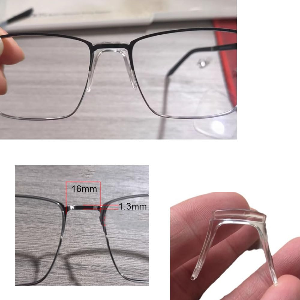 Saddle bridge support for glasses and reading glasses