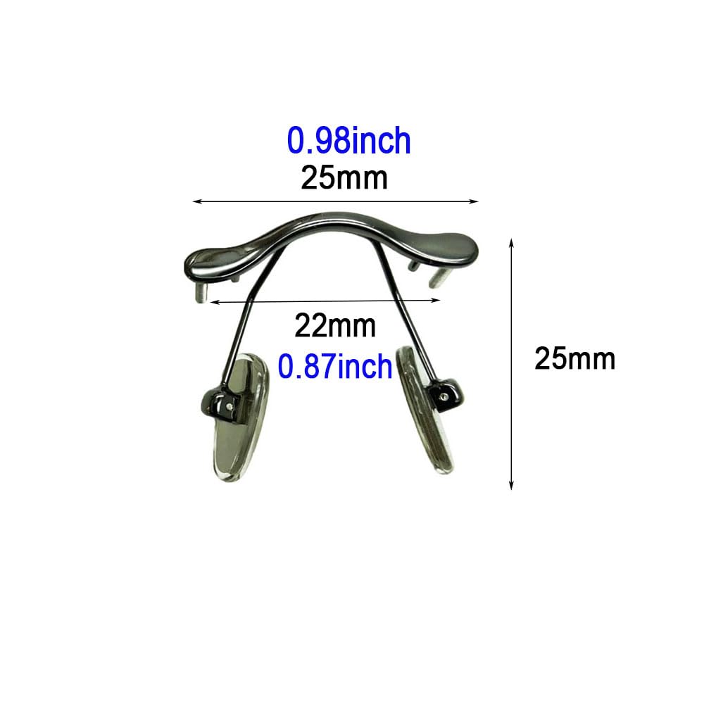 Nose pad arm replacement kit components laid out
