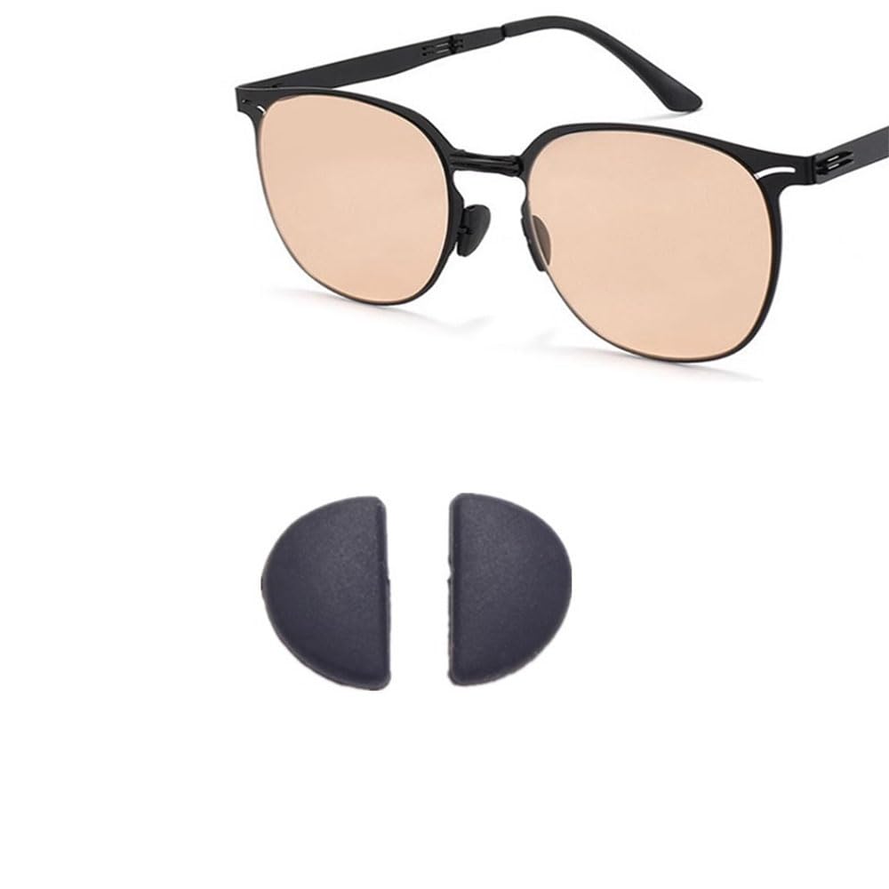 Black push-in nose pad for glasses – front view