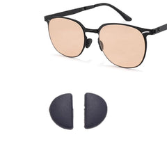 Black push-in nose pad for glasses – front view