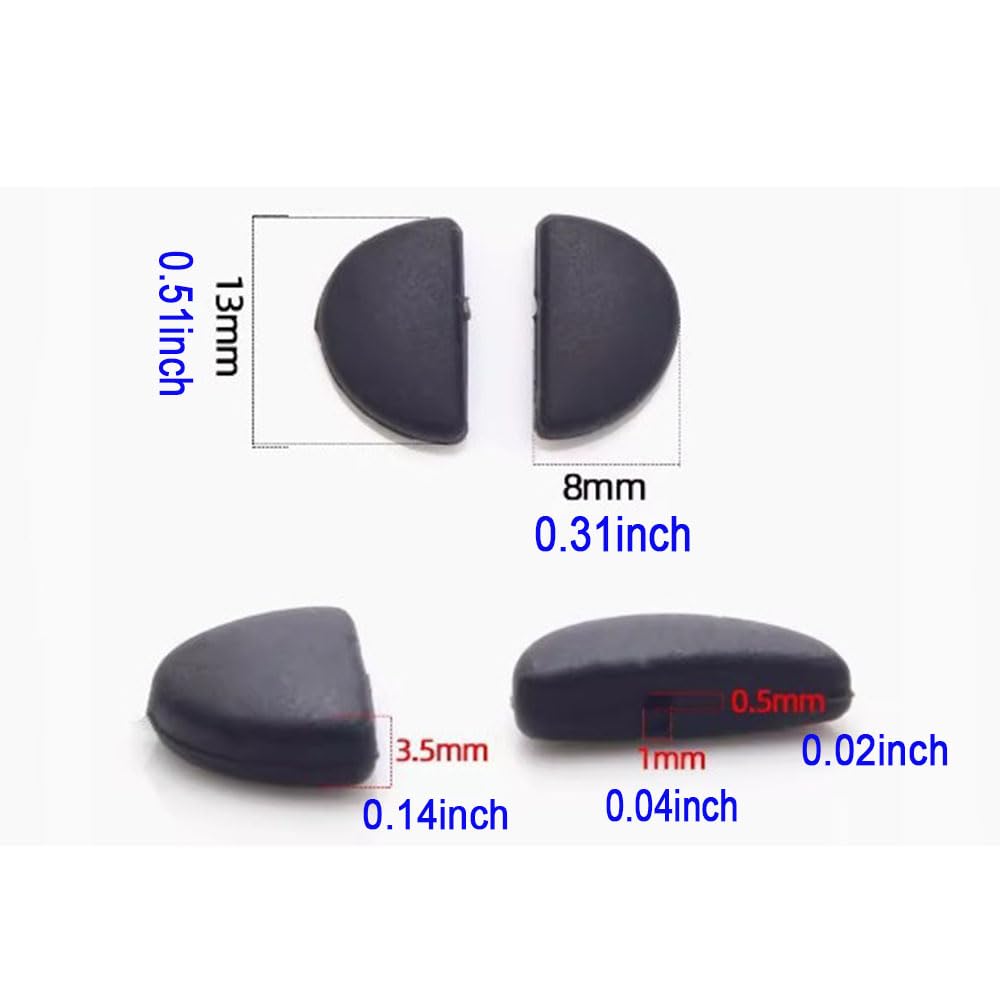 Close-up of black silicone nose pad