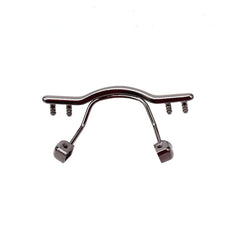 Metal gun color nose pad bridge bracket for frameless glasses