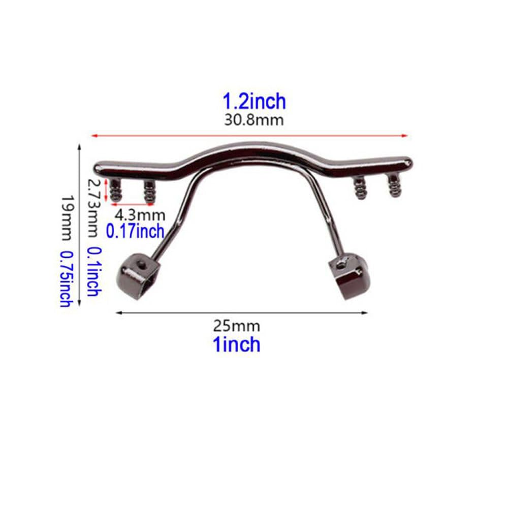 Screw-free double-hole nose support bracket for glasses