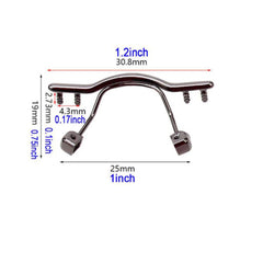Screw-free double-hole nose support bracket for glasses