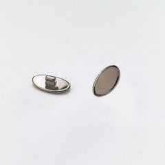 Nose pads attached to a glasses frame