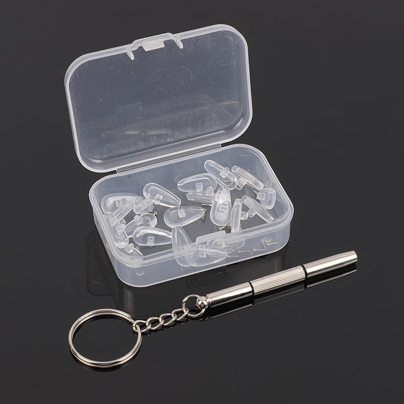 Transparent storage box for glasses accessories