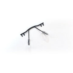 Nose pad arm for frameless metal eyeglasses - black