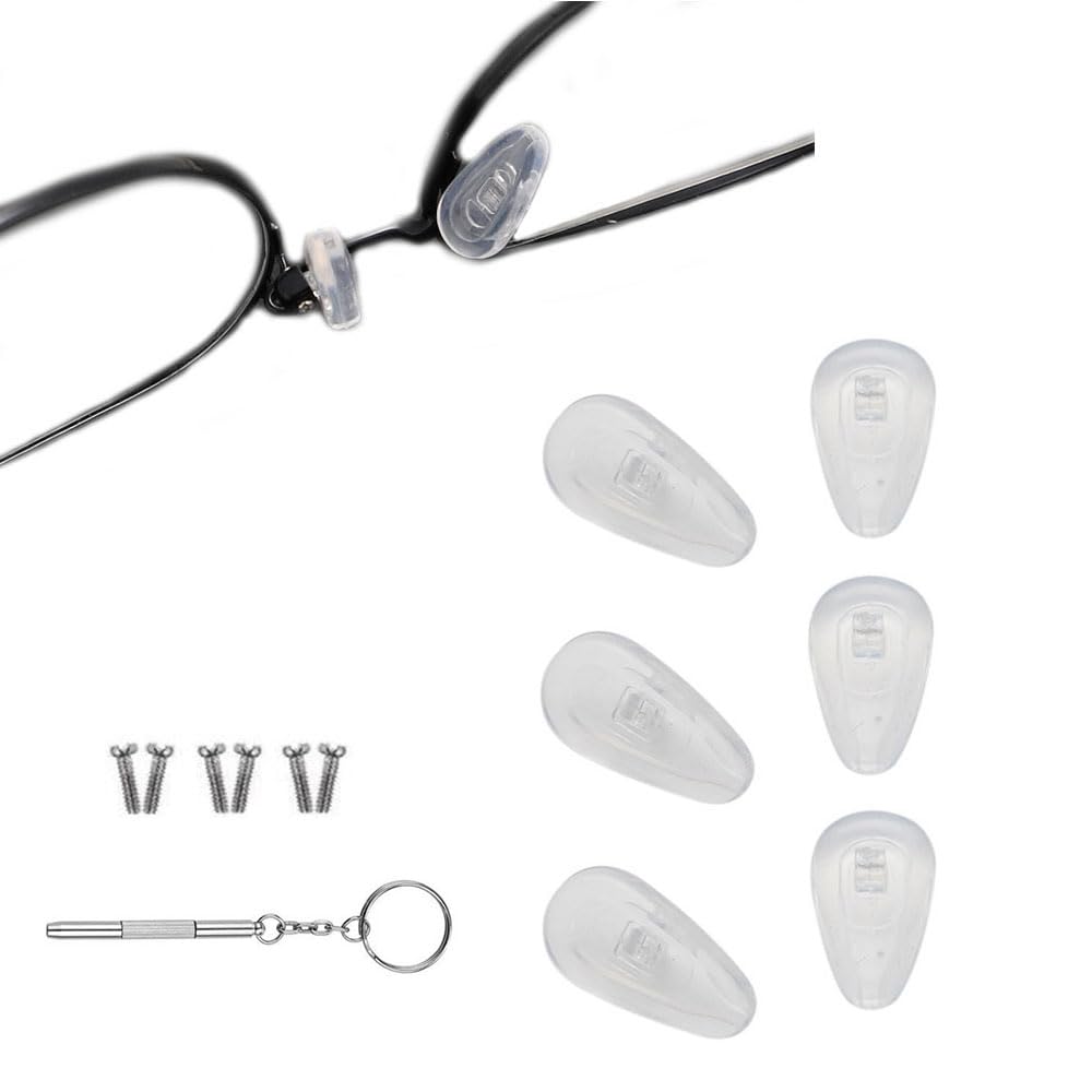 Transparent silicone nose pads for glasses