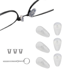 Transparent silicone nose pads for glasses