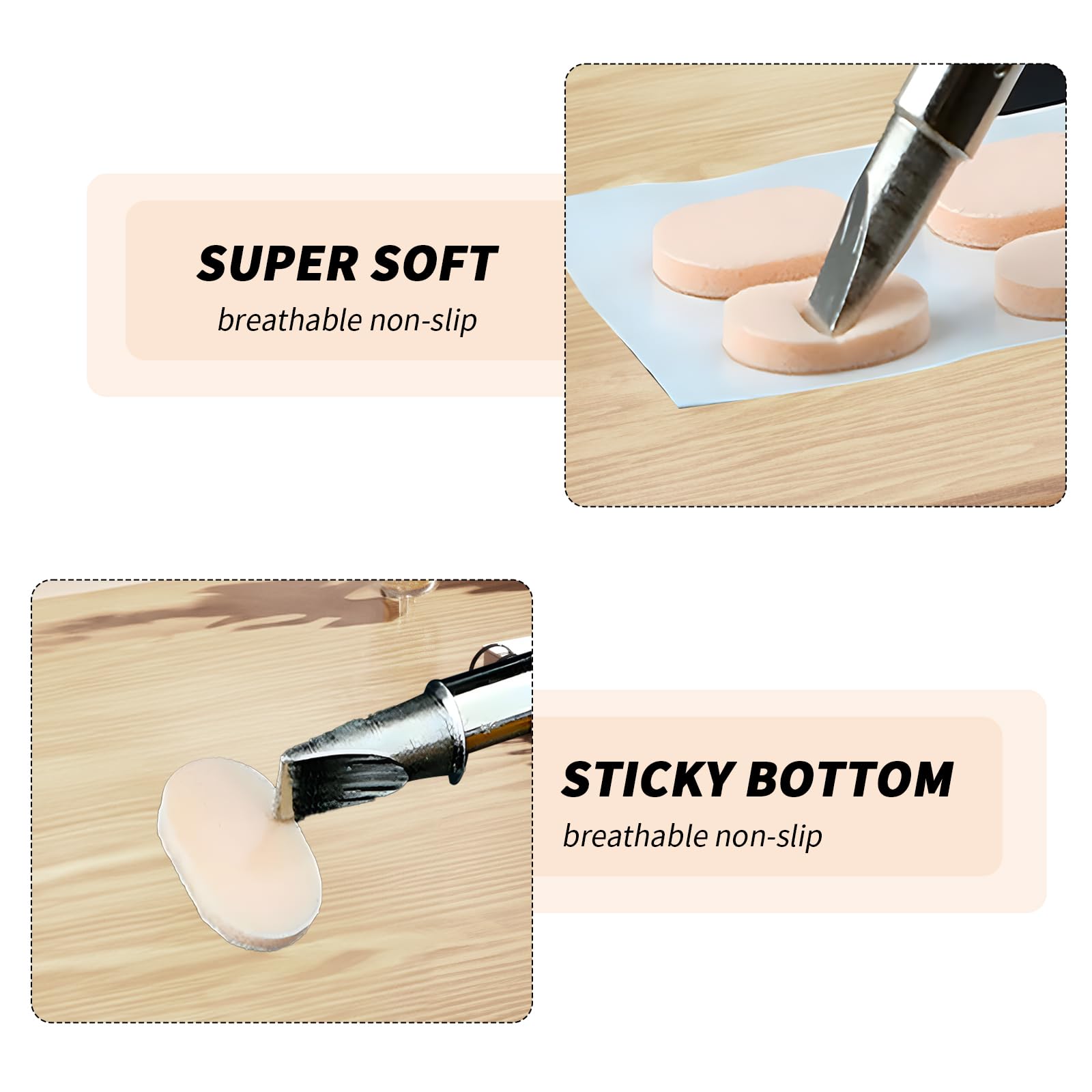 Teardrop black eyeglasses nose pad