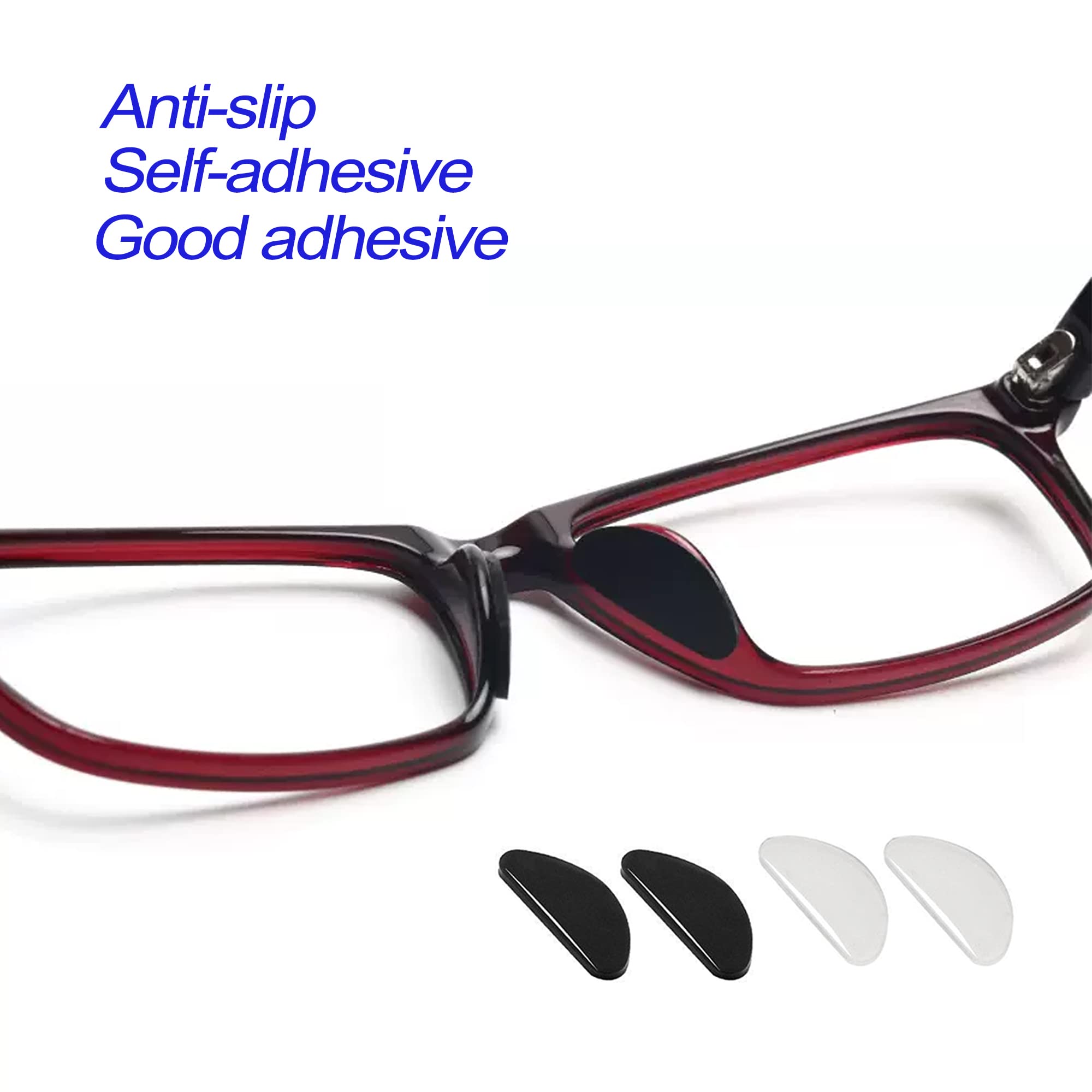 Glasses wearing silicone nose pads for anti-slip comfort
