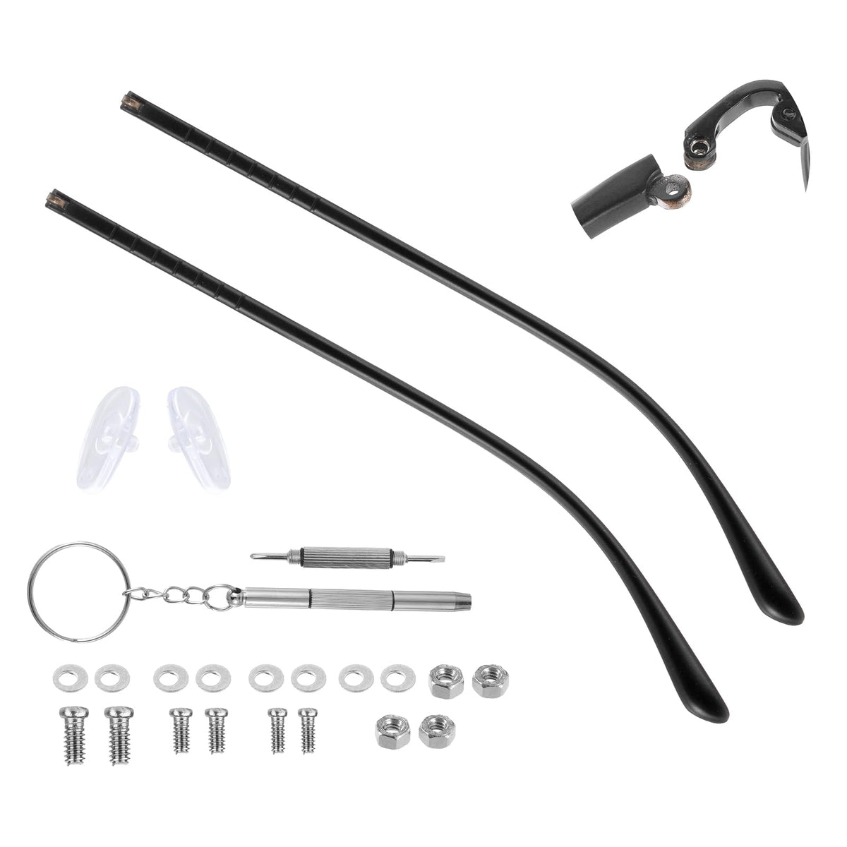 TR90 glasses repair kit with 3.5mm wide temple arms