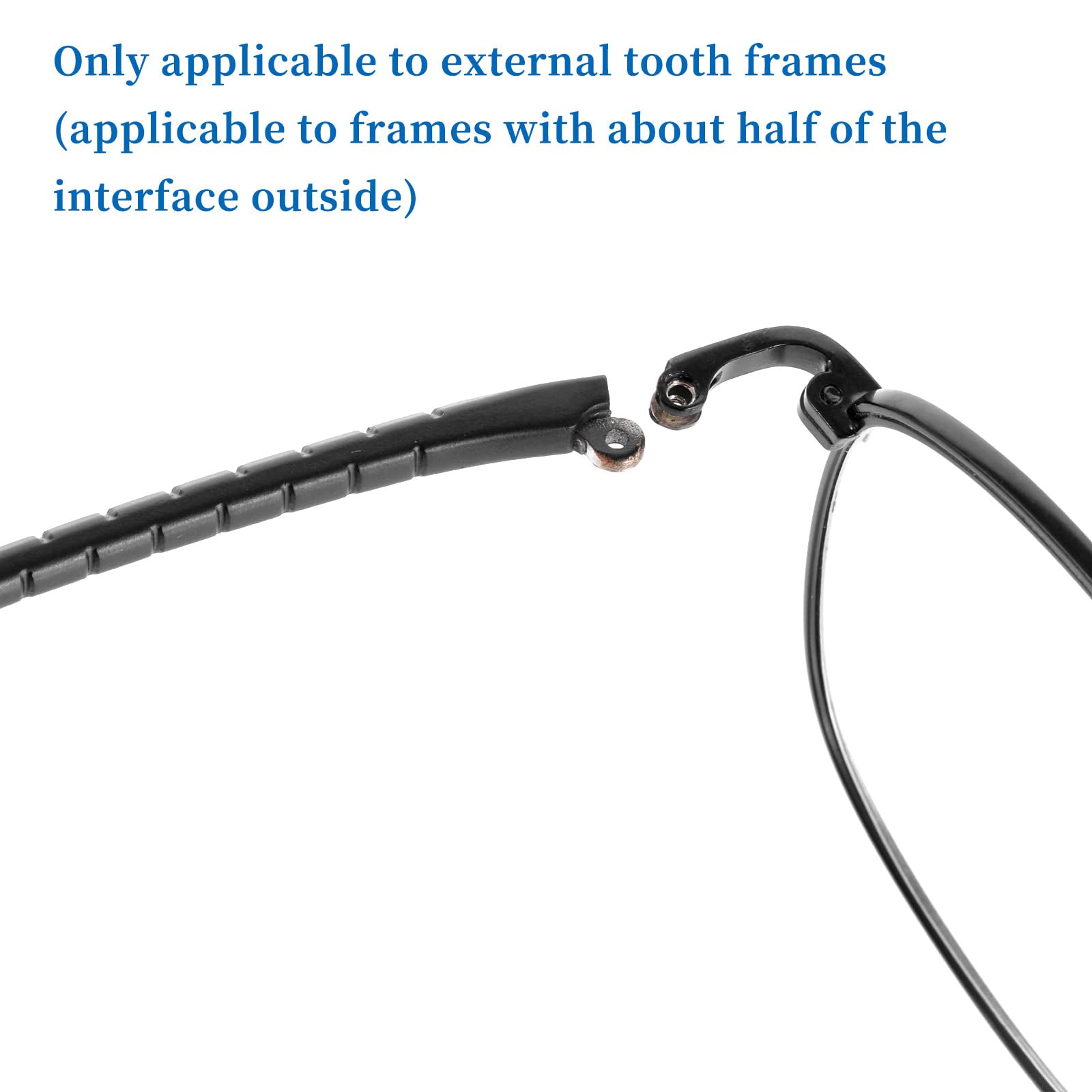 Silicone nose pads included with the repair kit