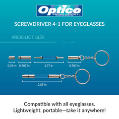 Durable stainless steel repair tool for eyeglasses and watches
