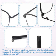 Nuts and washers for eyeglasses repair kit