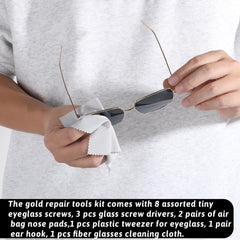 Multi-function screwdriver for glasses repair