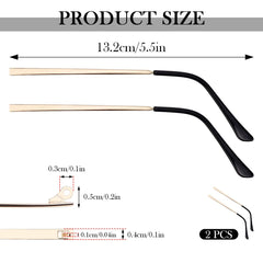 Replacement arms in gold for various eyeglass brands